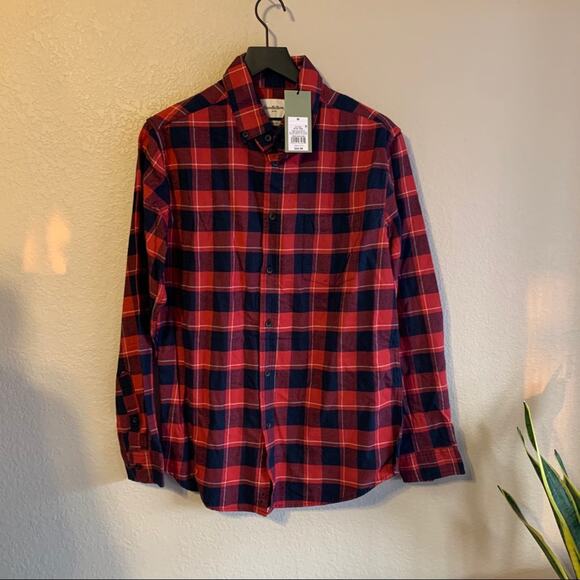 Goodfellow Plaid Button Up Size Medium - Picture 2 of 7